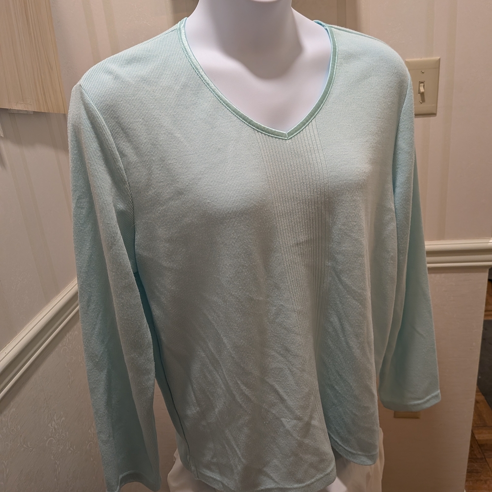 Light Blue V-Neck Sweater